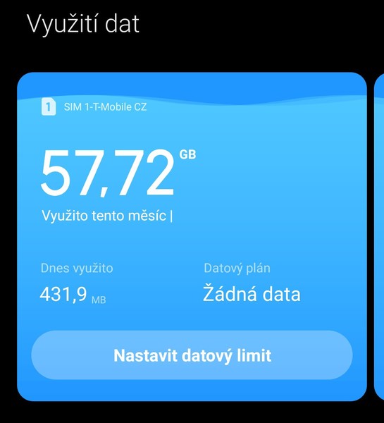 Jak máš velký měsíční datový balíček