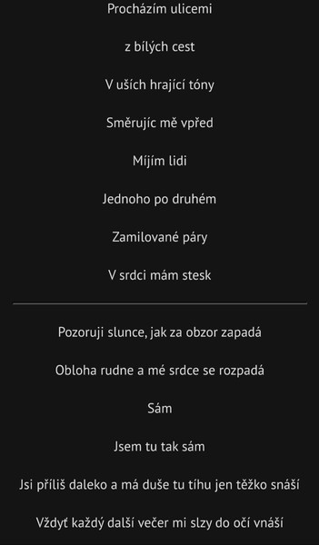 Dnešní otázka Píšete básničky Pokud se cítíte dostatečně pohodlně  nechcete se o