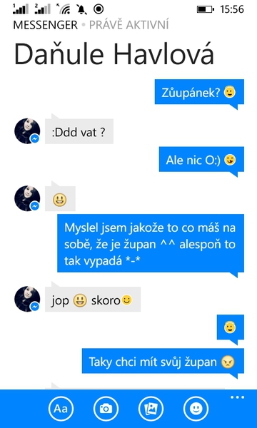 přidej foto chatu s někým na kom ti záleží