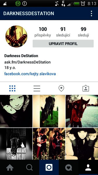 Máš instagram  ak áno ako sa tam voláš
